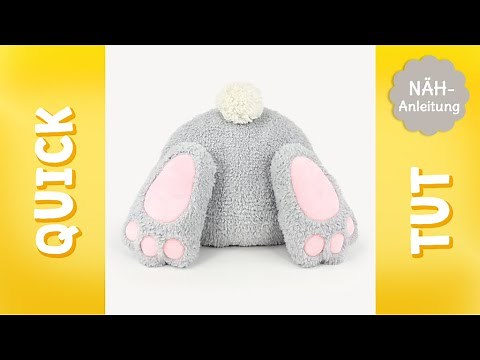 Quick Tut – Hasenkissen nähen (mit Freebook für NewsletterabonnentInnen)