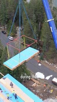 Panelized Roof System on a Custom Modular Home in Bear Valley, CA