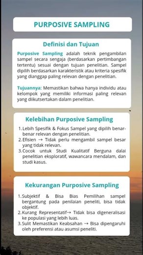 PURPOSIVE SAMPLING