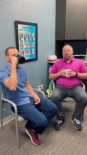 1.9K views · 21 reactions | Dr. Dorian & Dr. Joe (always with a cup of Joe) “crackin” some chiropractic jokes to lighten the mood halfway through the week! Who said it better? Let us know! ✨ #backtohealth #chiropracticjokes #chiropractor #chiropracticcare #zeelandmi #zeelandmichigan #westmichiganbusiness #chirohumor #dadjokes #wednesdaymood #wednesdayvibes | Back To Health Chiropractic Wellness Center | Facebook