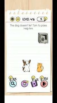 Brain Test Level 416 Walkthrough