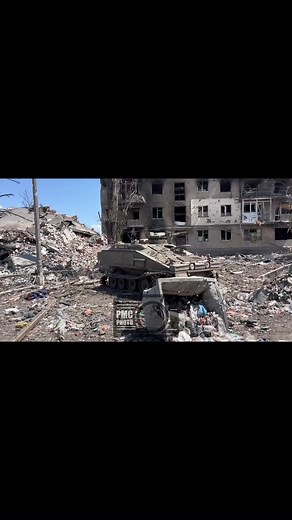 An abandoned former-British FV103 Spartan that was given to Ukraine. Video from Bakhmut. | Tankers
