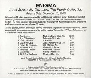 Enigma - Love Sensuality Devotion: The Remix Collection