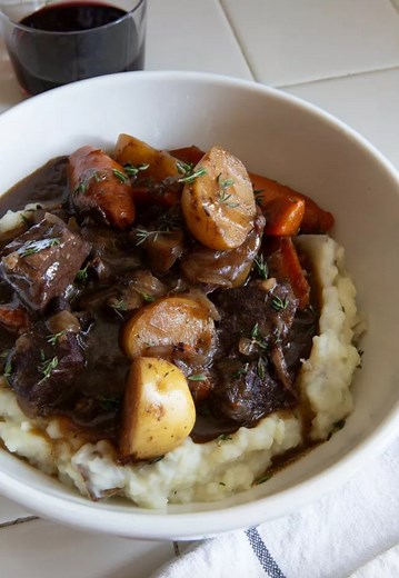 1K views · 11 reactions | RED WINE BRAISED BEEF STEW with Potatoes &...