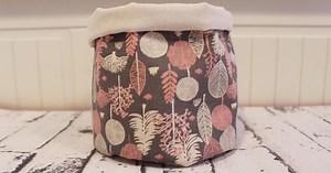 Cómo hacer cestas de tela redondas para decorar tu casa