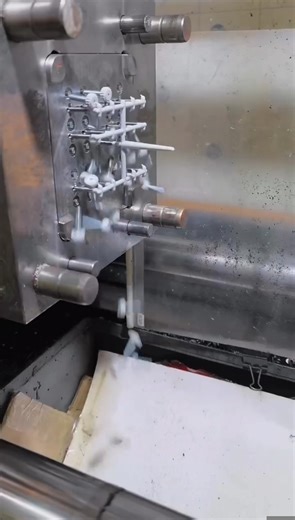 Perfect Screws Made by Machine 🔩 #Manufacturing #InjectionMolding #IndustrialProcess #PrecisionEngineering #FactoryLife | MK Art