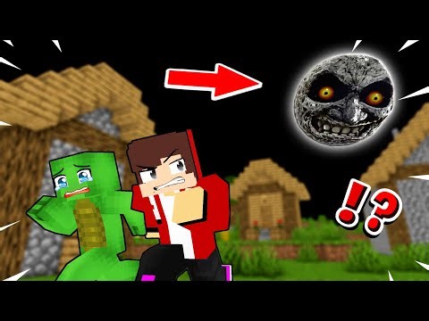Scary Lunar Moon Attacked JJ & Mikey’s Village😱 | JJ & Mikey | Maizen Minecraft Animation