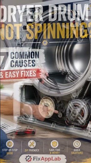 🚨 Dryer Drum Not Spinning