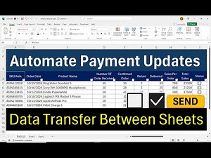 Excel Sales Data Entry Software | Automate Payment Updates to Another Sheet