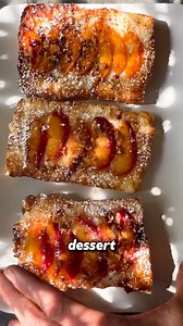 5 INGREDIENT FRUIT PUFF PASTRY SLICES 🙌🍐🍓🍑These are an amazing dessert from the 5 Ingredient Cakes chapter of our New Cookbook that require minimal effort but look so impressive and elegant! The puff pastry goes amazing and golden and flaky in the oven while the maple glaze makes the fruit caramelise into a sweet and gooey layer. the perfect treat at this time of year when there’s so much abundance of fresh fruit! We used peaches and nectarine, but you could also use seasonal berries, pears,