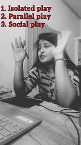 Isolated play, parallel play, social play in 1 min with Example by Arpita mam. CDP MCQ - JT/SSB TGT