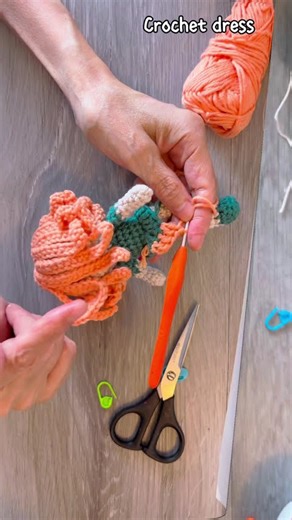 How to crochet doll dress👗👙