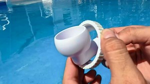 Danmar Directional Pool Skimmer Jet Return Nozzle, Fits Only 1 & 1/2 Inch Hydrostream Return Inlets, Less Skimmer Net Maintenance, Pool Cleaner, More Leaves & Bugs in Basket, Made in USA, White