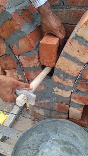Easy way to cut and join bricks | Raj Construction