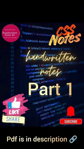 Best Handwritten CSS Notes for Beginners! 📝