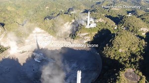 CAUGHT ON CAMERA: The National Science Foundation released video of the moment the damaged Arecibo Observatory radio telescope collapsed in Puerto Rico on Tuesday. https://7.wspa.com/3ondvti | WSPA 7News
