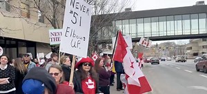 Calgarians join in on day of nationwide solidarity against U.S administration
