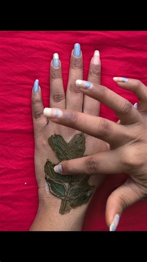 very easy and simple leaf mehndi design #trending#viral