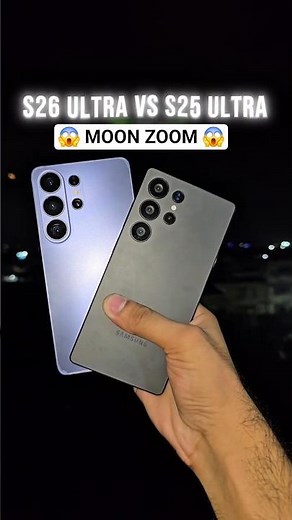 S26 Ultra DESTROYS S25 Ultra in Moon Zoom Test 🤯 #galaxys26ultra #galaxys25ultra #s26ultra