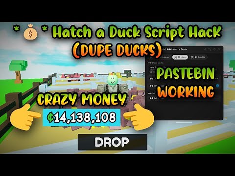 *OP* 🦆Hatch a Duck Script Hack - Dupe Ducks, Sell Eggs, Inf Money (Pastebin + Working)