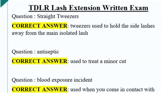 Pass This TDLR Lash Extension Exam on Your FIRST Try in 2026 ✨ No More Stress, Just PASS 🎯 So you're prepping for your TDLR lash extension written exam in 2026 and your palms are sweating just thinking about it 😰 You've watched every tutorial, practiced your mapping until 2am, but that written test feels like a total mystery 🤯 What if I told you passing isn't about memorizing 200 pages of regulations? It's about knowing EXACTLY what TDLR is testing right now in 2026 🔥 In this video, I break 