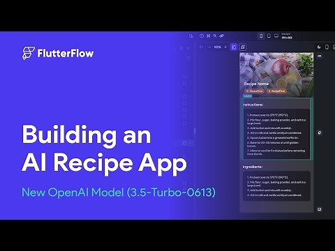 Building an AI Recipe App (New OpenAI Model) | Timelapse