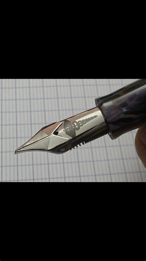 Shak Shakibaby on Instagram: "Triple stacked Bock 380 sized nib....EF==> BB architect #fountainpen #handwriting #calligraphy #shakstacks #"