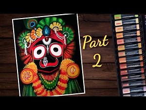 Lord Jagannath Drawing with Oil Pastels | Ratha Yatra Special Drawing