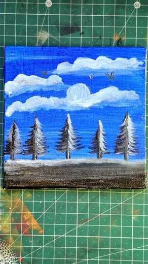 Beautifull Nature Drawing With Acrylic Colour 😃 #art #drawingprocess #drawing #drawing #shorts