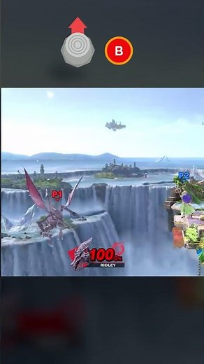 Rare Ridley ledge grab delay tech #ridley #supersmashbros #smashbros #ssbu #SSBU_Ridley #tutorial