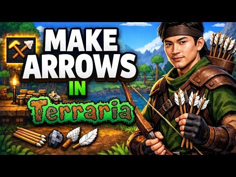 How to MAKE ARROWS in Terraria (Step by Step)