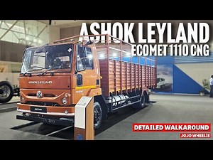 New Ashok Leyland ECOMET 1110 CNG most detailed walkaround | Delhi Expo | Jojo Wheelie