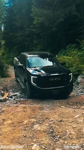 Maneuvering over ditches and dips on the way to Cheam Peak #offroadadventure #truckguy #goosebumps