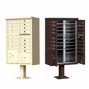 [Hot Item] Outdoor Garden Furniture Post Office Package 16 Door CBU Mailbox for Apartment