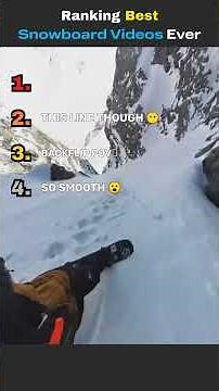 Ranking Insane Snowboarding Stunts #snowboarding #tricks #extreme