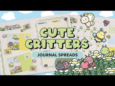 JOURNAL WITH ME: 🐛🐞 ft. Cute Critters | Hubman and Chubgirl