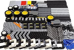 Technic Parts Group EV3 Replacement Building Block Parts Regular-Sized Mechanical Parts Include Brick,Bush,Technic Pin.