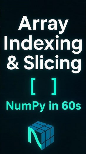 Mastering NumPy Indexing & Slicing #coding #shorts #ytshorts