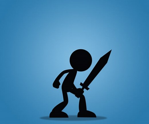 ArtStation - Free Stick Swordman 2D Character Sprite | Game Assets