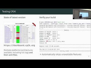 Introduction to CP2K (7/7) - Parallelization, Automatization, Input Magic (Tiziano Müller)