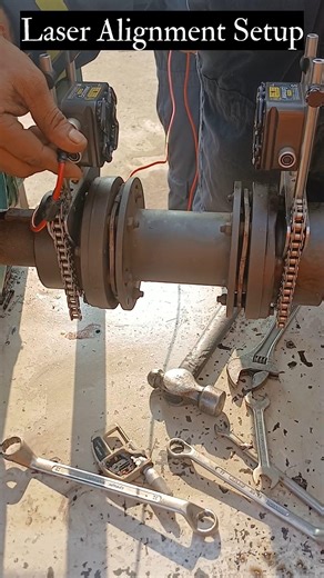 Laser Alignment Set-up #alignment #lasermachine #pump #laser