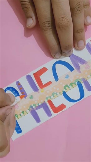 Name lettering with Acrylic Markers!