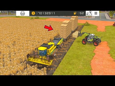 Making Straw Square Bales With Multiplayer In Fs18 | Fs18 Multiplayer Gameplay | Timelapse