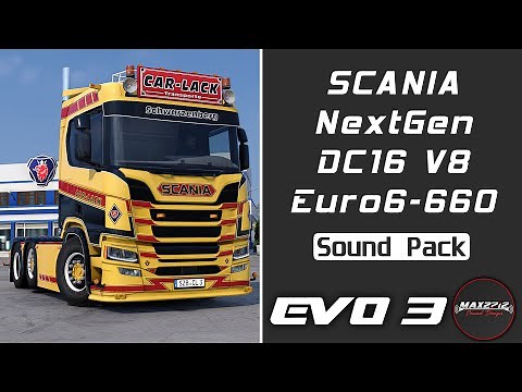 2022 Scania NextGen R660 DC16 V8 Sound Pack [Evolution 3]