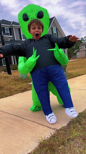 Inflatable Alien Halloween Costume for Kids