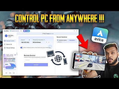 MAKE YOUR ANDROID MOBILE INTO PC | PLAY PC GAMES ANYTIME - AVICA REMOTE DESKTOP SOFTWARE 🥵💥