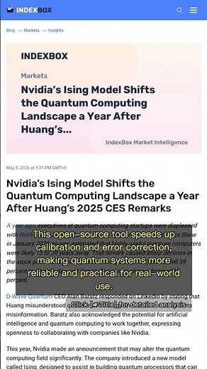 🧐👉 Nvidia's Ising AI Model: How Quantum Computing Just Got Real #QixNewsAI