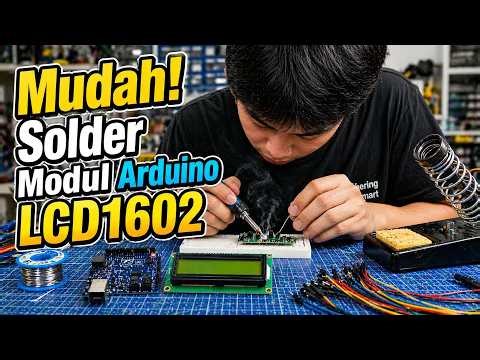 Cara Menyolder Pin Header Modul Arduino LCD 1602