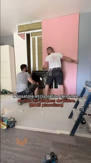 Comment habiller une cheminée avec du placo