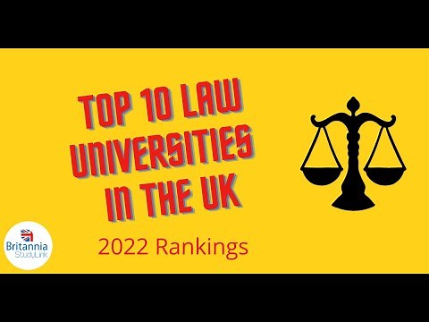 Top 10 Law Universities In The UK